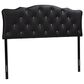 Baxton Studio Rita Queen Panel Headboard with Faux Leather Upholstered in Black, , large