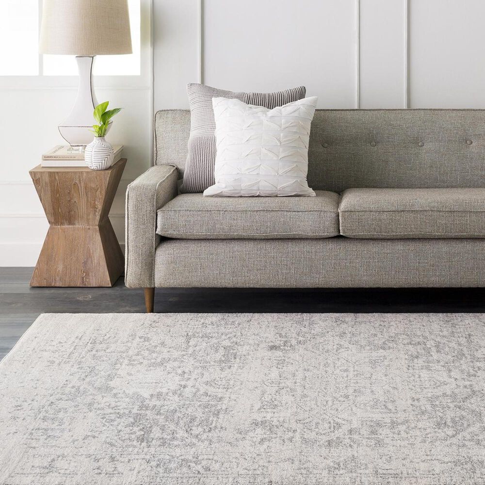 Surya Harput HAP1024 5'3" x 7'3" Charcoal, Light Gray and Beige Area