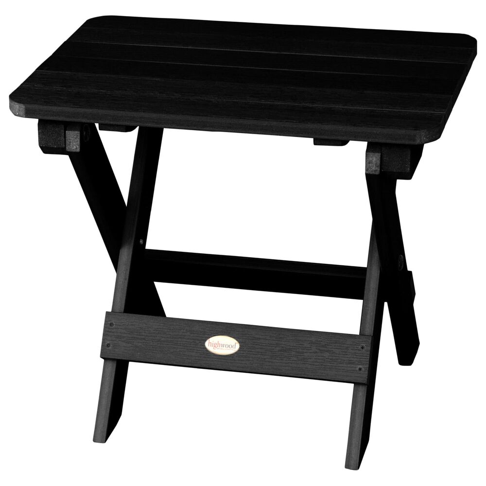 Highwood USA Adirondack Side Table in Black NFM