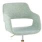 Lumisource Margarite Task Chair with Light Green Fabric Cushion in Gold, , large