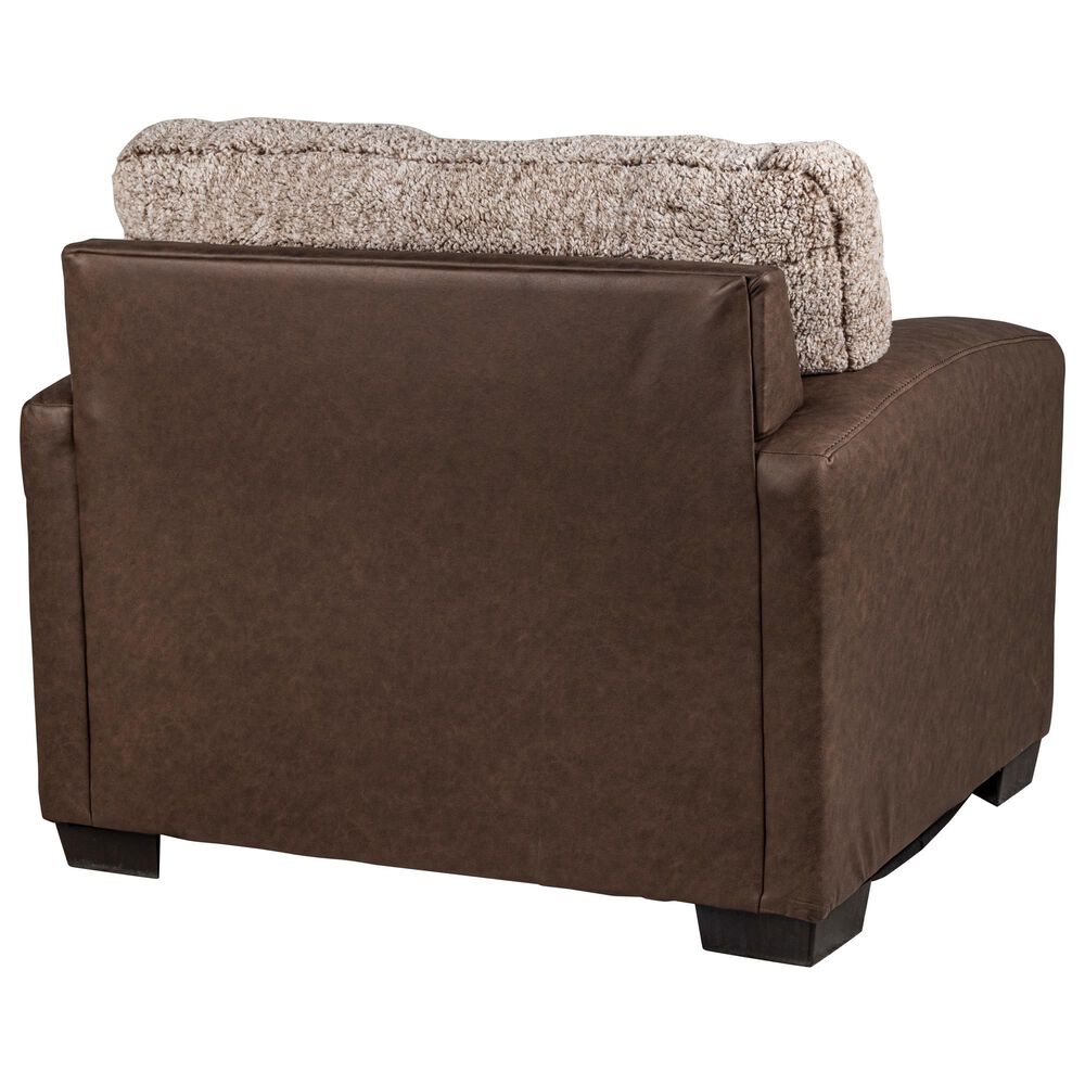 Arapahoe Home Shearling Accent Chair in Fawn, , large