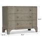 Bernhardt Albion 3 Drawer Nightstand in Weathered Grey, , large