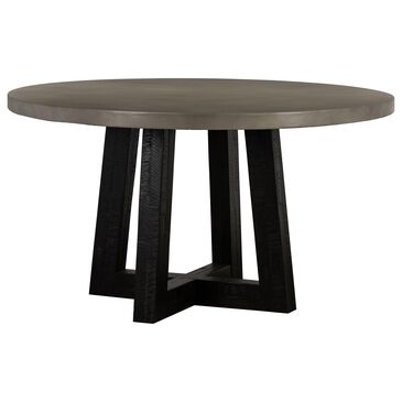 Blue River Chester Dining Table in Medium Gray and Black Red - Table Only, , large