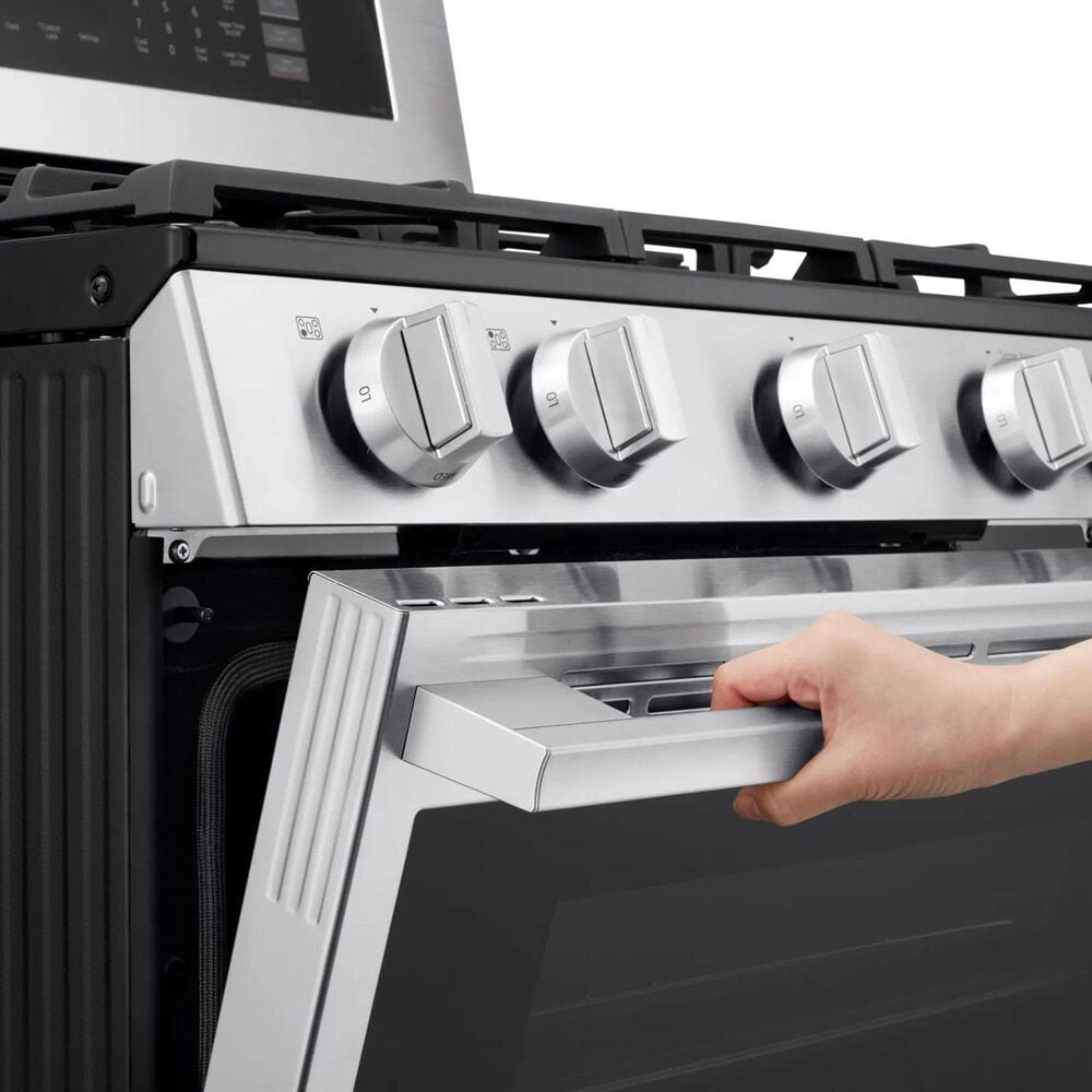 LG 6.9 Cu. Ft. Smart Gas Double Oven Freestanding Range in Stainless Steel, , large