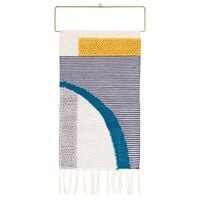 Surya Matisse Wall Hanging in Saffron/Gray/Navy