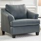 Ashley Genoa Oversized Chair in Steel, , large
