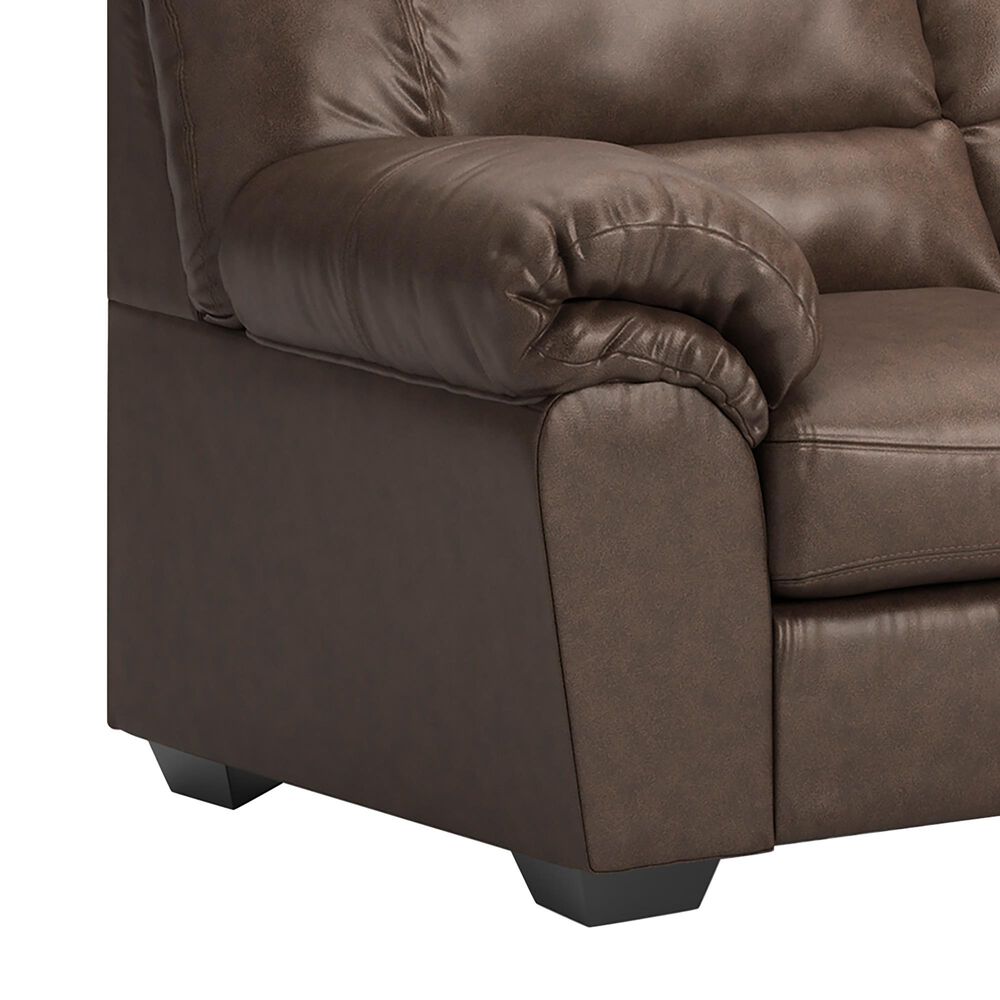 Ashley WillowBend Stationary Sofa in Umber, , large