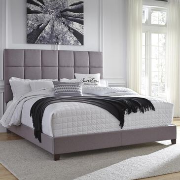 Signature Design by Ashley Dolante King Upholstered Bed in Gray, , large