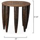 Splendor Living Ingram Mango Wood Side Table in Dark Antique, , large