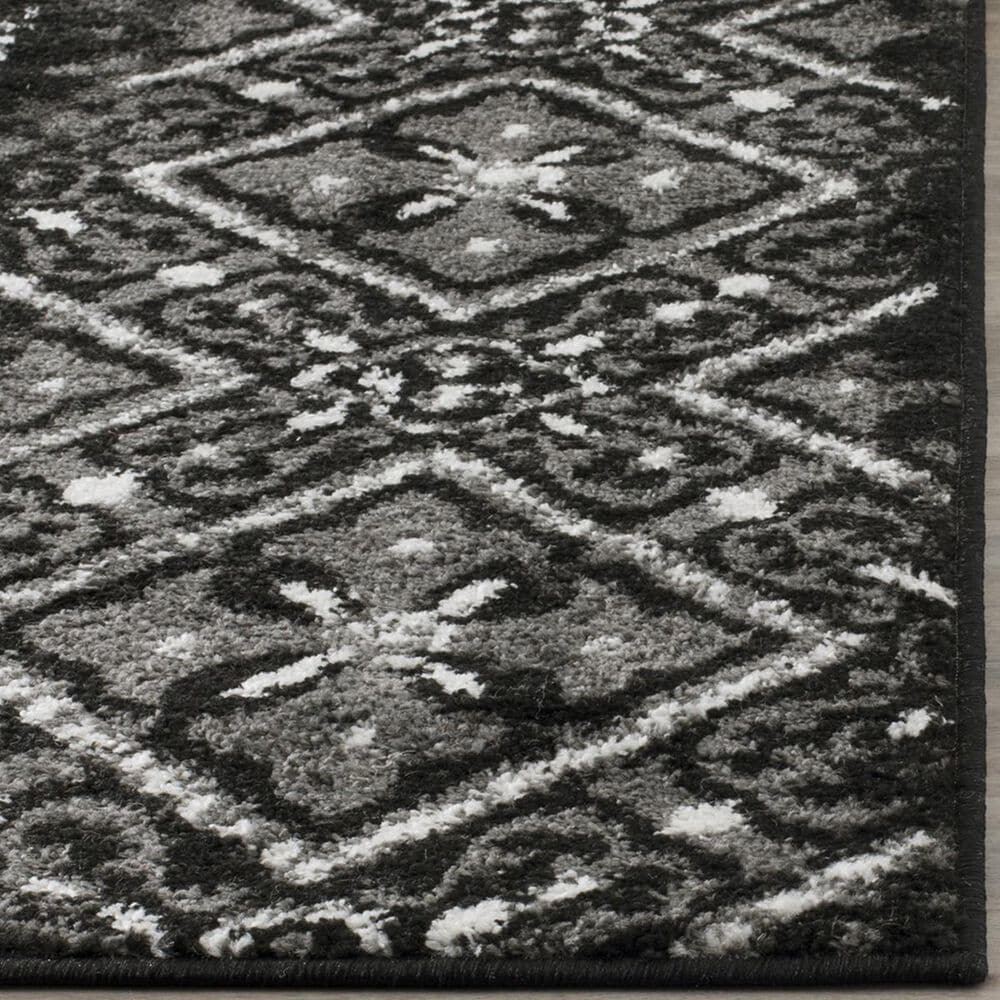 Safavieh Adirondack ADR111C 4&#39; Square Black and Silver Area Rug, , large