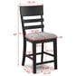 Crown Mark Guthrie Counter Stool in Black, , large