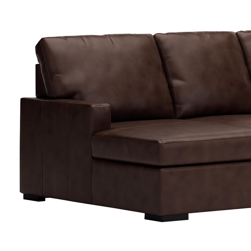 Ashley McDowlan 3-Piece Stationary Left Facing Sectional with Chaise in Coffee, , large