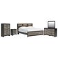 Ashley Broachmyn 5 Piece King LED Bookcase Bed Set in Black and Gray, , large