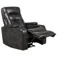 Oxford Furniture Power Home Theater Recliner with Power Headrest in Bolero Slate, , large