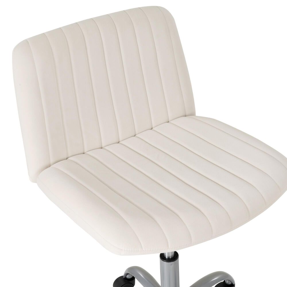 Linon Home Decor Stratton Office Chair in Off White, , large