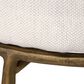 Jamie Young Ashbourne Bar Stool with Ivory Upholstery in Antique Brass, , large