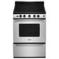 Whirlpool 24" Smooth Top Electric Range with Upswept in Stainless Steel, , large
