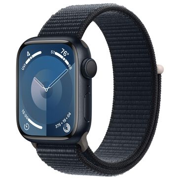 Apple Watch Series 9 GPS 41mm Midnight Aluminum Case with Midnight Sport Loop, , large