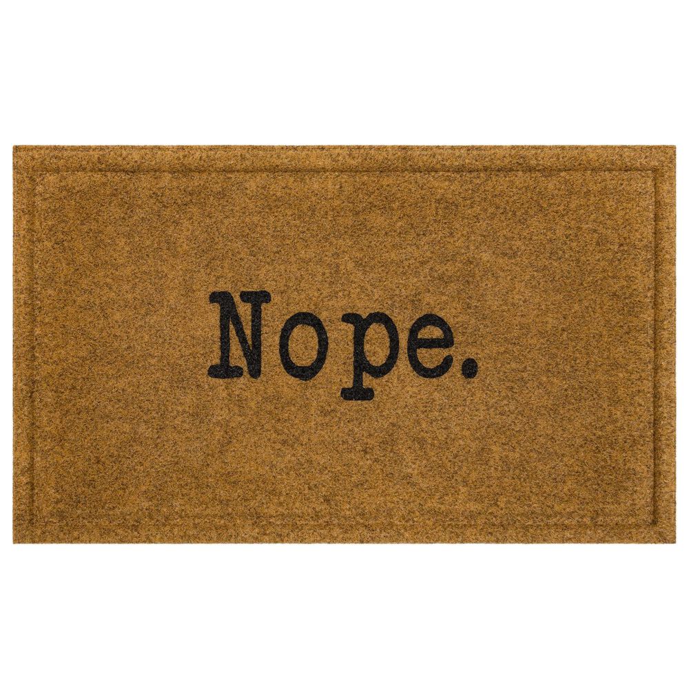 Karastan Bristol Nope 1"6" x 2"6" Natural Door Mat, , large