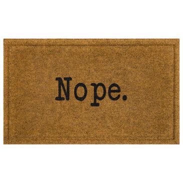 Karastan Bristol Nope 1"6" x 2"6" Natural Door Mat, , large