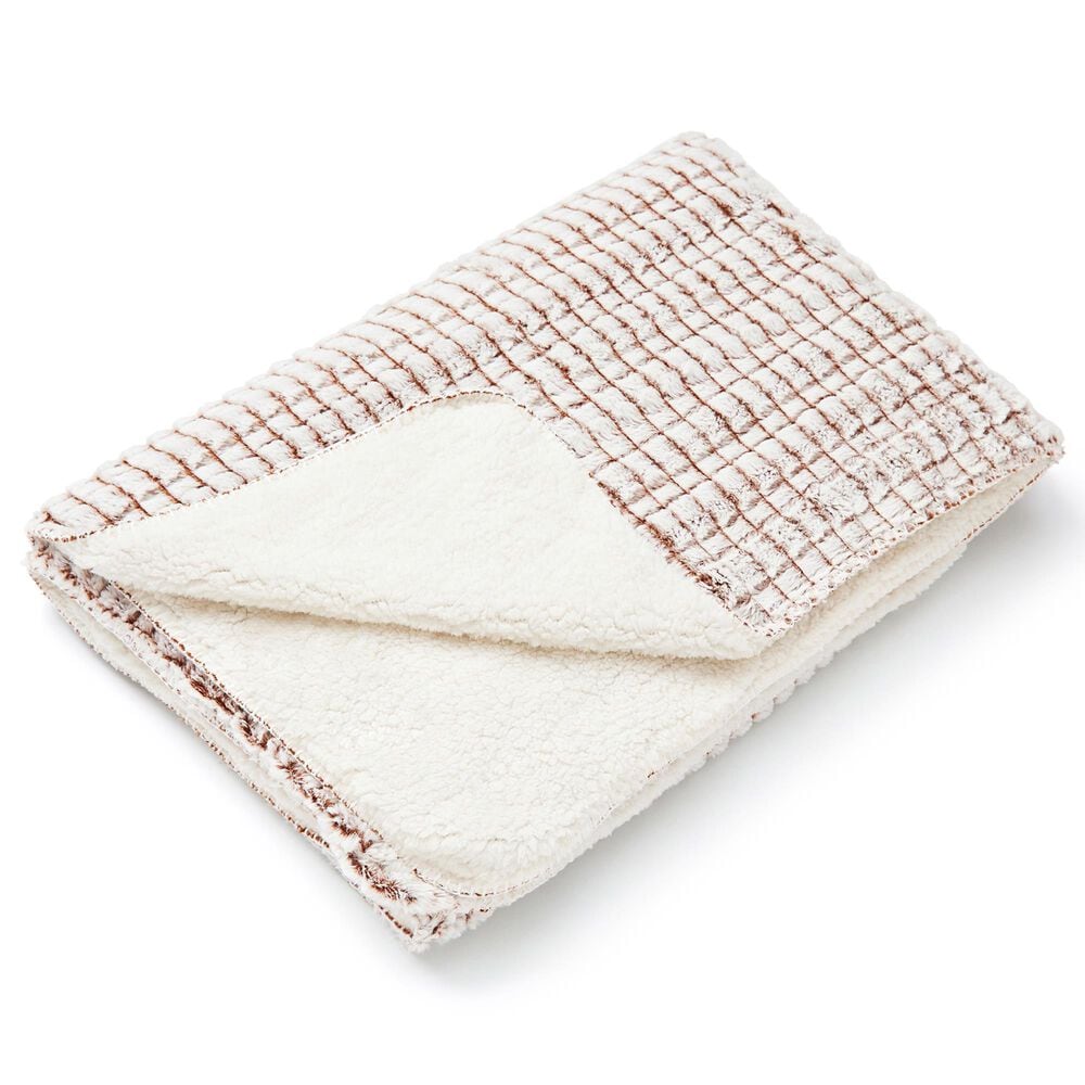 Duke Imports Tawny Fox Plush Throw in Brown, , large