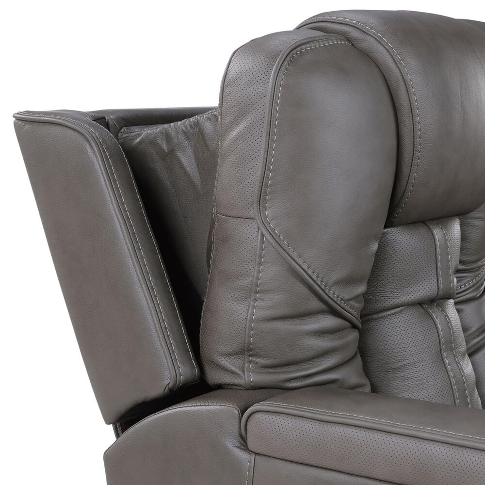 Steve Silver Daniel Triple Power Reclining Sofa in Mossy Gray, , large