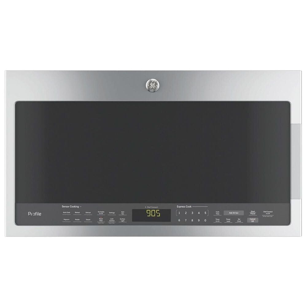 GE Profile 2.1 Cu. Ft. Over the Range Microwave with Sensor in Stainless Steel, , large