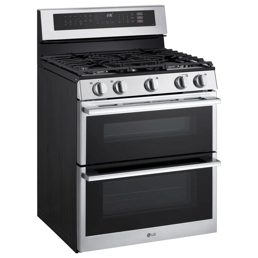 LG 6.9 Cu. Ft. Smart Gas Double Oven Freestanding Range in Stainless Steel, , large