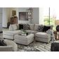Ashley Megginson 3-Piece Right Facing U-Shaped Sectional with Sofa Chaise and Storage Ottoman in Storm, , large