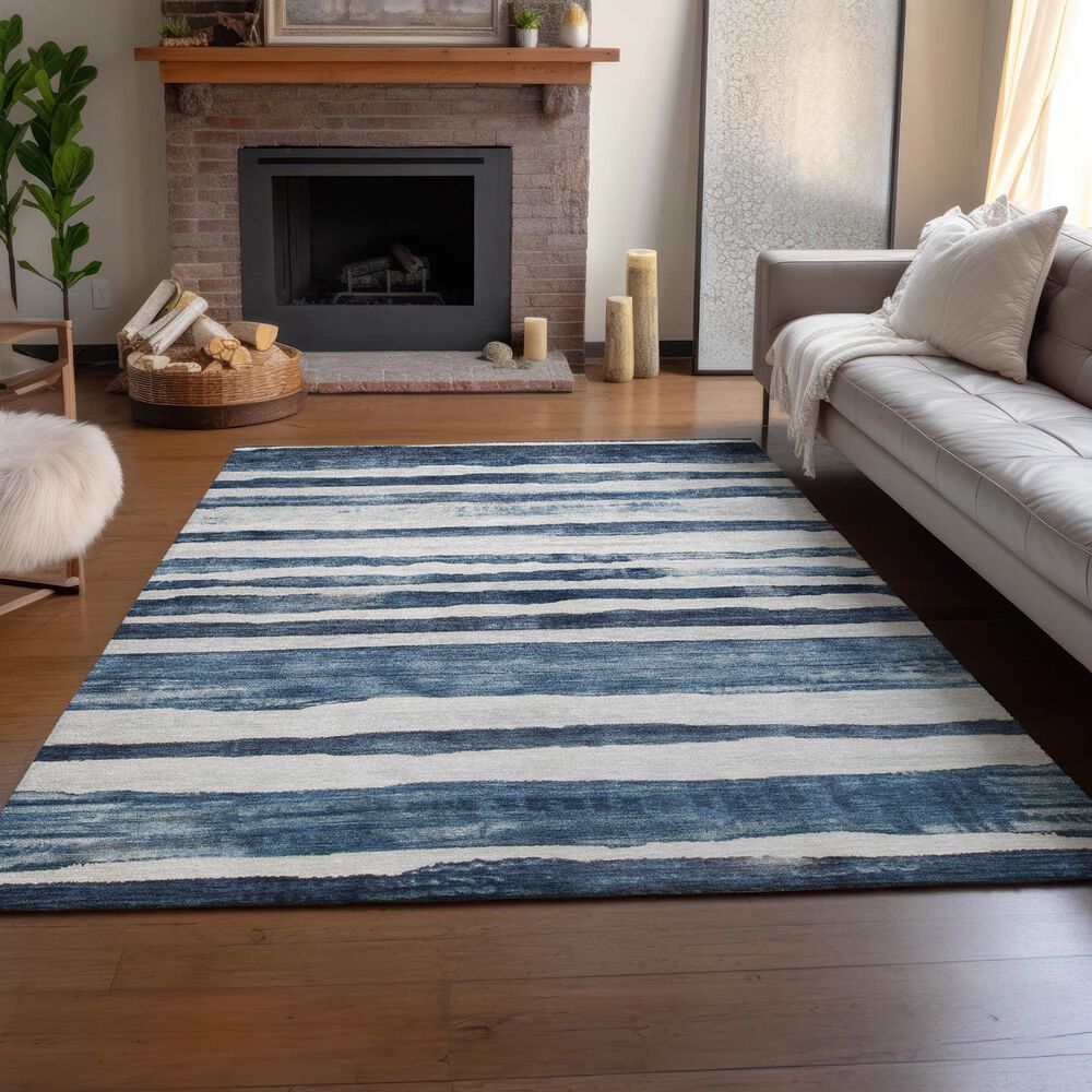 Dalyn Rug Company Neo NO16 9&#39; x 12&#39; Denim Area Rug, , large