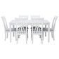 Linon Home Decor Maggie 7-Piece Rectangular Dining Set in Glossy White, , large