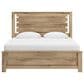Ashley Brozmont King Panel Bed in Natural Brown, , large