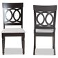 Baxton Studio Lucie Side Chair with Grey Cushion in Espresso Brown (Set of 2), , large