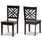 Baxton Studio Caron Side Chair in Dark Brown (Set of 2), , large