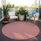 Dalyn Rug Company Hinton 4" Round Red Indoor/Outdoor Area Rug, , large