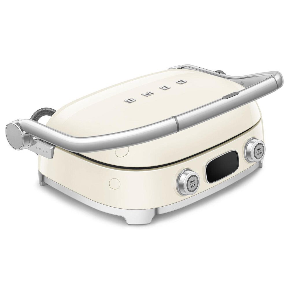 SMEG 19" Retro Style Multi-Use Grill in Cream, , large