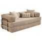 HOMLUX 80" Convertible Modular Sofa Bed in Beige, , large