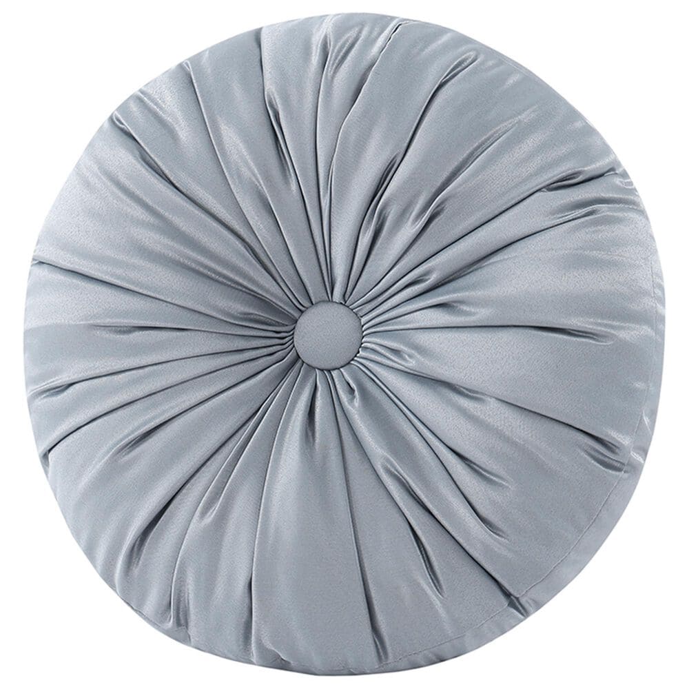 J. Queen New York Lorenzo 15" Round Throw Pillow in Blue, , large