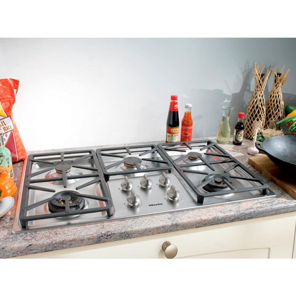 Miele 36&quot; Stainless Steel Gas Cooktop, , large