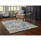 Kas Oriental Rugs Heritage Traditions 5"3" x 7"8" Ivory and Blue Area Rug, , large