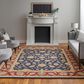 Feizy Rugs Wagner Navy and Red 8" x 10" Area Rug, , large