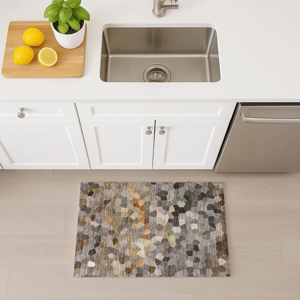 Dalyn Rug Company Kaleidoscope Pewter 1'8" x 2'6" Indoor/Outdoor Area Rug, , large