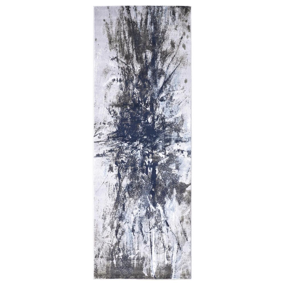Feizy Gaspar 5"2" x 7"2" White and Gray Area Rug, , large