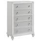 New Heritage Design Stardust 5-Drawer Chest in White, , large