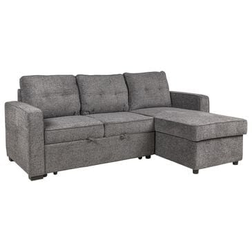 Steve Silver Noah Sofa Sleeper with Chaise in Gray, , large