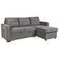 Steve Silver Noah Sofa Sleeper with Chaise in Gray, , large