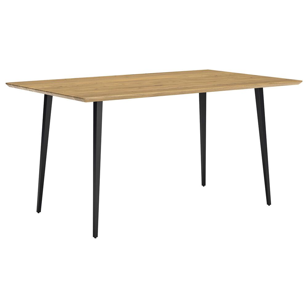 Ashley Gretlynn Rectangular Dining Table in Light Natural and Matte Black - Table Only, , large