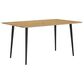 Ashley Gretlynn Rectangular Dining Table in Light Natural and Matte Black - Table Only, , large