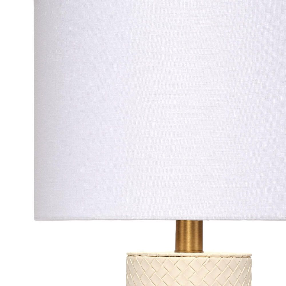 Splendor Living Kingswell Table Lamp in Cream and Antique Brass, , large