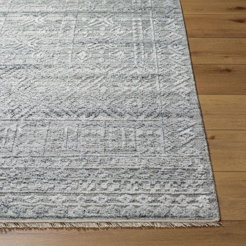 Surya Pompei Charcoal, Black, White, Light Slate, Beige and Teal 10&#39; x 14&#39; Area Rug, , large